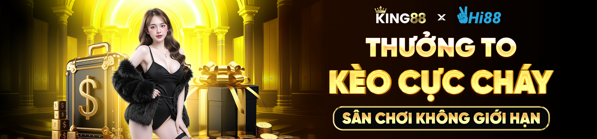 Baner King88 hợp tác Hi88